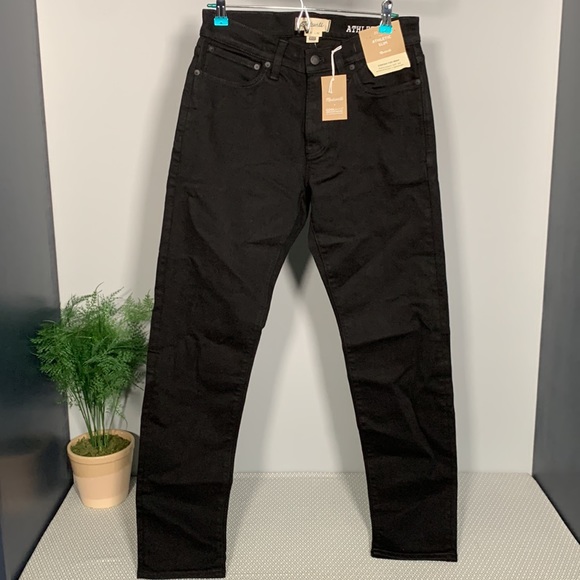 Madewell Men’s Athletic Slim Jeans Black Size 28x32, 30x32, 31x32 NWT - Picture 7 of 14